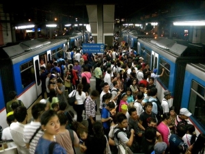 At the railway station