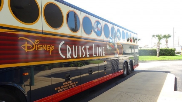 We travelled to Port Canaveral on the Disney Cruise Line Transfer Bus