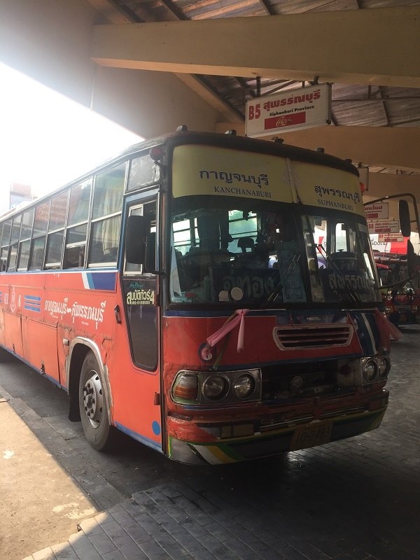 Kanchanaburi to Ayutthaya by public bus