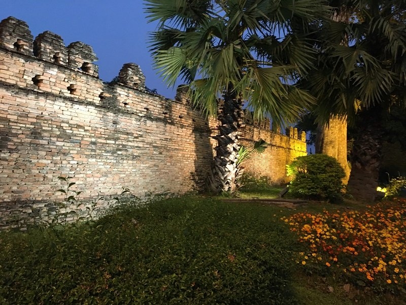 Chiang Mai Wall at Night